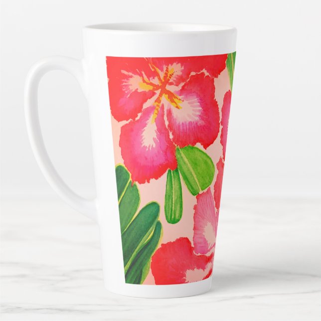 Wüste Rose Wasserfarbe Milchtasse (Links)