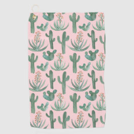 Wüste Saguaro Cacti Succulents Wasserfarbe Golfhandtuch