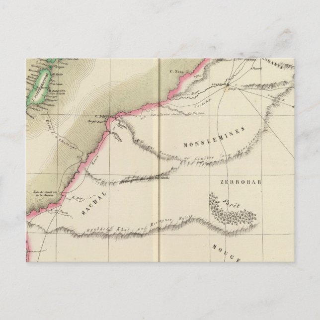 Wüste Sahara, Afrika 6 Postkarte (Vorderseite)