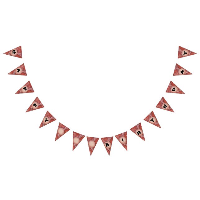Wüste Sun Aborigine Art Bunting Wimpelkette (Alle)