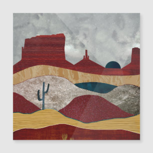 Wüste Sunrise Magnetkarte