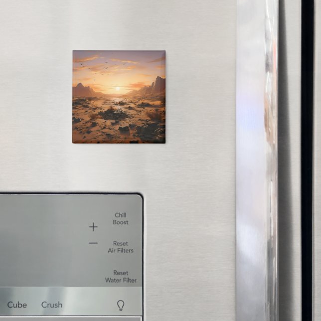 Wüste Sunset Magnet (In Situ (Kühlschrank))