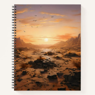 Wüste Sunset Notizbuch