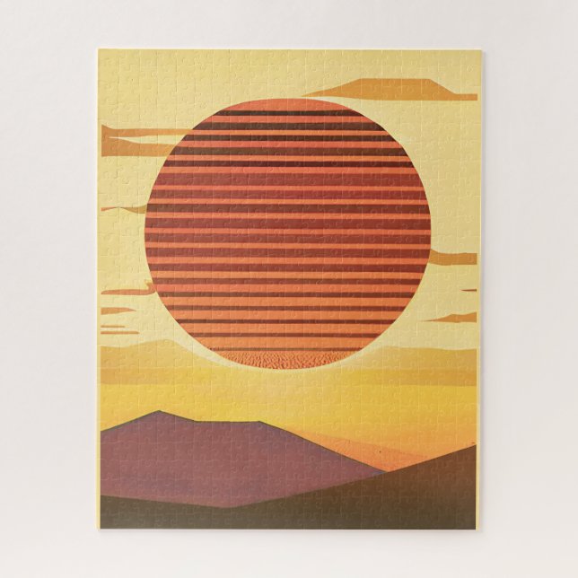 Wüste Sunset Rust Orange und Brown (Vertikal)