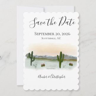 Wüste Sunset Save the Date