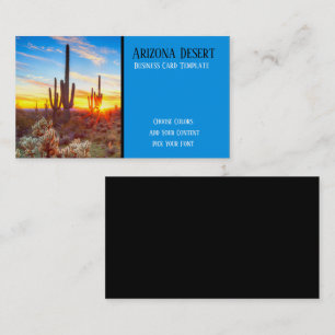 Wüste Sunset Southwestern Business Card Visitenkarte