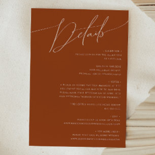 Wüste   Terracotta Details Begleitkarte