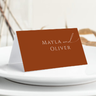 Wüste Terracotta-Platzkarte Platzkarte