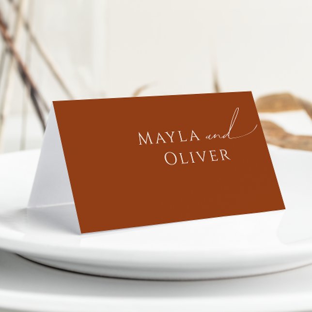 Wüste | Terracotta-Platzkarte Platzkarte (Von Creator hochgeladen)