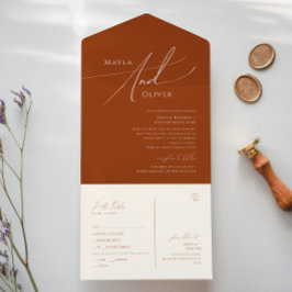 Wüste | Terracotta-Siegel und Senden All In One Einladung