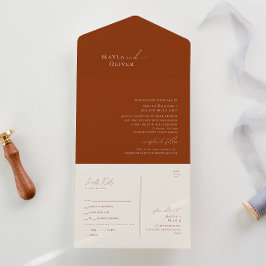 Wüste | Terracotta-Siegel und Senden All In One Einladung