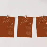 Wüste | Terracotta-Tischnummer