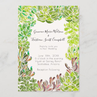 Wüste Themed Wedding individuell anpassbare Einlad Einladung