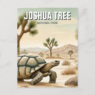 Wüste Tortoise im Joshua-Tree-Nationalpark Postkarte