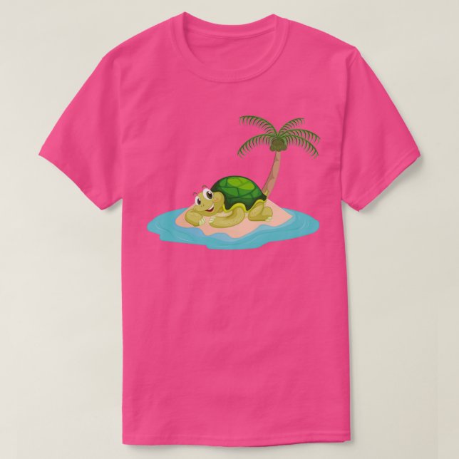 Wüste Tortoise Turtle auf der Insel Männer Frauen  T-Shirt (Design vorne)