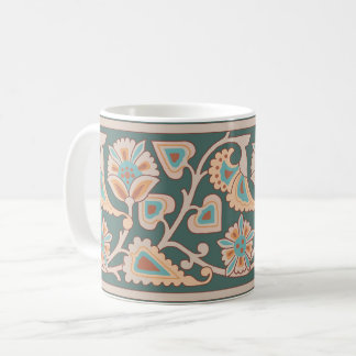 Wüste Twilight Art Nouveau Floral Coffee Tasse