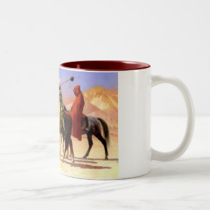 Wüste überqueren zweifarbige tasse