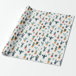 Wüste Vibes: Kakteen-Themed Wrapping Paper von Vin Geschenkpapier