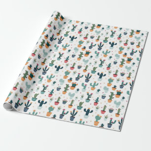 Wüste Vibes: Kakteen-Themed Wrapping Paper von Vin Geschenkpapier