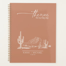 Wüste Vibes Landscape Wedding Terra Cotta ID1019 Planer