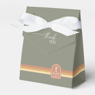 Wüste Vibes Wedding Dankeschön Stripe Sage ID1019 Geschenkschachtel