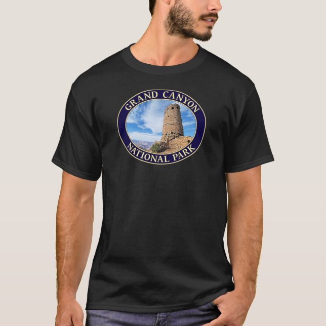 Wüste View Ancient Watchtower at Grand Canyon NP T-Shirt (Vorderseite)