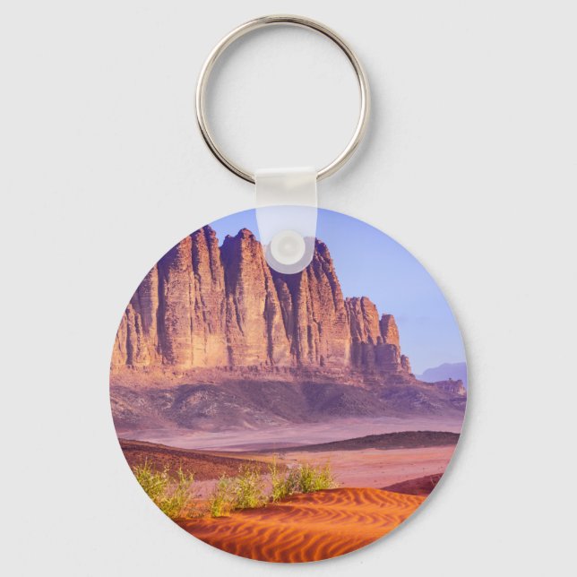 Wüste Wadi Rum in Jordanien, Urlaub Schlüsselanhänger (Vorderseite)