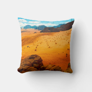 Wüste Wadi Rum, Jordandesert, Wadi, Rum, Jordan, K Kissen