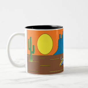 Wüste Zweifarbige Tasse