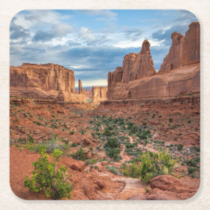 Wüsten   Arches National Park, Utah Rechteckiger Pappuntersetzer