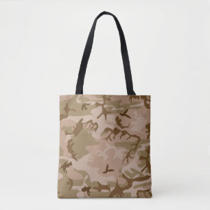 Wüsten-Beige-Braun-Grün-Tarnung Tasche