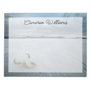Wüsten   Bonneville Salt Flats Utah Notizblock