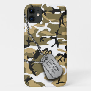 Wüsten-Camouflage mit Hundeplaketten Case-Mate iPhone Hülle