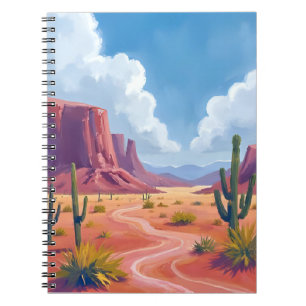 Wüsten-Canyon   Kaktus Natur Landschaft Notizblock