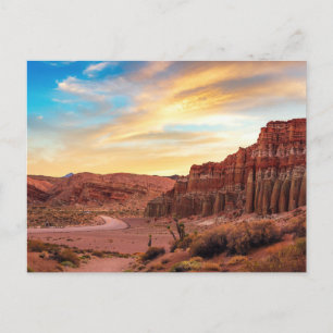 Wüsten-Canyons Postkarte Südwest-Sonnenuntergang