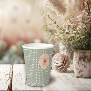 Wüsten-Chic-Baby-Party Pappbecher