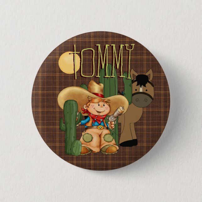 Wüsten-Cowboy Button (Vorderseite)
