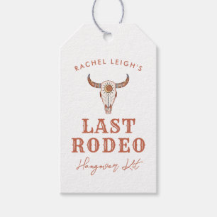 Wüsten-Cowgirl Letztes Rodeo-Kater-Kit Geschenkanhänger