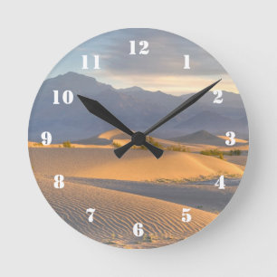 Wüsten-Dämmerung Runde Wanduhr