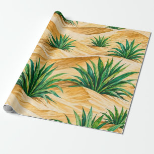 Wüsten-Dünen-Agave-Muster Geschenkpapier