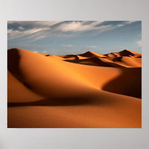 Wüsten   Erg Chebbi Dunes Marokko Poster