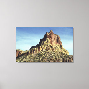 Wüsten-Felsen-Gebirgsspitzen-LandschaftsFoto Leinwanddruck