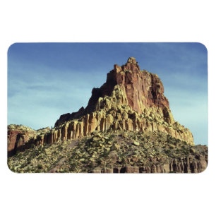 Wüsten-Felsen-Gebirgsspitzen-LandschaftsFoto Magnet
