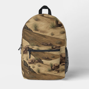 Wüsten-Ghillie-Anzug Muster Bedruckter Rucksack