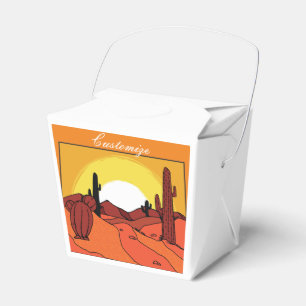 Wüsten-Kaktus-Sonnenuntergang Thunder_Cove Geschenkschachtel