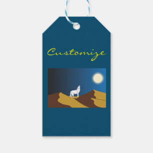 Wüsten-Kojote, der Vollmond Thunder_Cove heult Geschenkanhänger