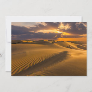 Wüsten   Landschaft der Sanddünen Dankeskarte
