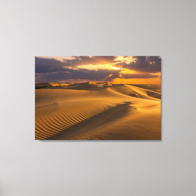 Wüsten | Landschaft der Sanddünen Leinwanddruck (Vorderseite)