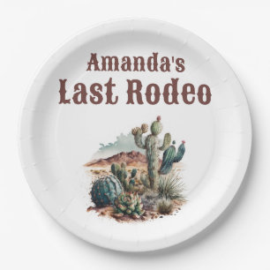 Wüsten-Last-Rodeo-Scottsdale-Junggesellinnen-Absch Pappteller