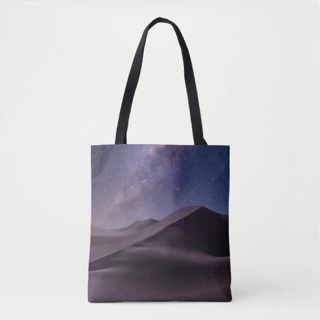 Wüsten | Milky Way Starry Sky Sand Dune Dubai Tasche (Vorderseite)